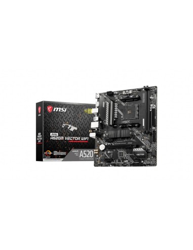 MSI MAG A520M VECTOR WIFI placa base AMD A520 Zócalo AM4 mic