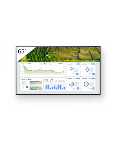 Sony FW-65BZ30L TM pantalla de señalización Pantalla plana para señalización digital 165,1 cm (65") LCD Wifi 440 cd   m² 4K Ultr