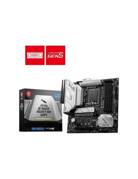 PLACA BASE MSI 1700 MAG B760M MORTAR WIFI