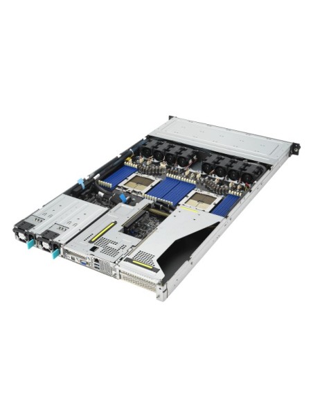 ASUS RS700A-E12-RS12U Socket SP5 Bastidor (1U) Negro, Acero