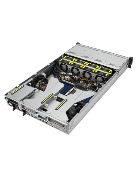 ASUS RS520A-E12-RS12U Socket SP5 Bastidor (2U) Negro, Acero