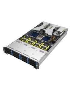 ASUS RS520A-E12-RS12U Socket SP5 Bastidor (2U) Negro, Acero