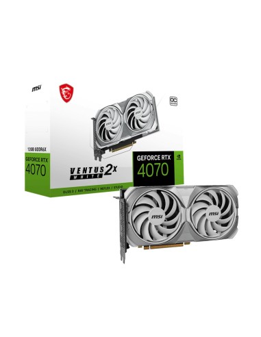 TARJETA GRÁFICA MSI RTX 4070 VENTUS 2X WHITE 12G OC