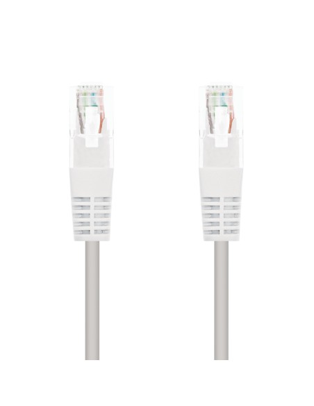 Nanocable CABLE RED LATIGUILLO RJ45 CAT.5E UTP AWG24, BLANCO, 0.5 M