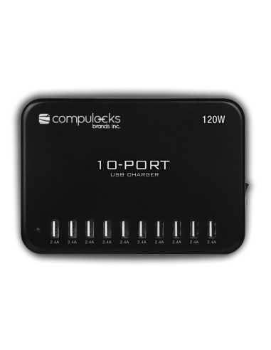Compulocks OR-10PORTUSBHUB-EU hub de interfaz USB 2.0 Negro