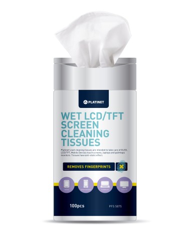 Platinet PFS5875 kit de limpieza para computadora LCD TFT Plasma, Pantallas   Plásticos Toallitas para limpieza de equipos