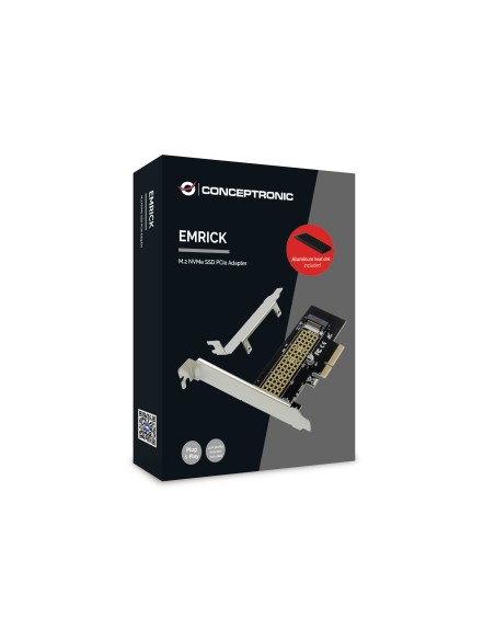 CONTROLADORA CONCEPTRONIC PICe SSD M2 DISIPADOR EMRICK05BS