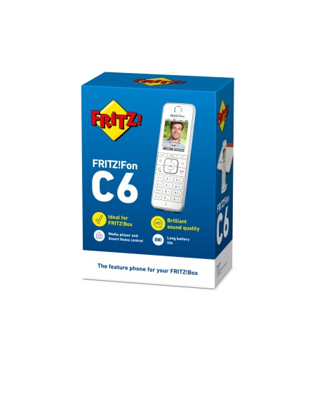 AVM FRITZ!Fon C6 International Teléfono DECT Identificador de llamadas Blanco