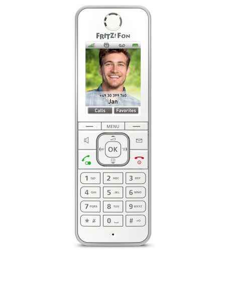 AVM FRITZ!Fon C6 International Teléfono DECT Identificador de llamadas Blanco