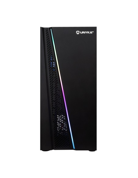 UNYKAch ATX Glayze Black ATX Cristal Templado Negra