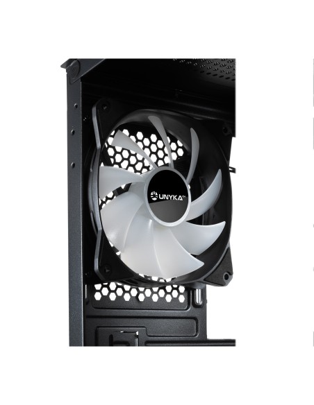 UNYKAch ATX Glayze Black ATX Cristal Templado Negra