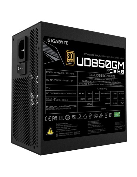Gigabyte GP-UD850GM PG5 850W ATX 80 Plus Gold Negra