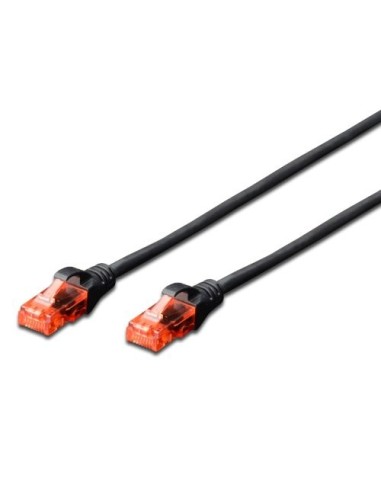 Ewent EW-6U-005 cable de red 0,5 m Cat6 U UTP (UTP) Negro