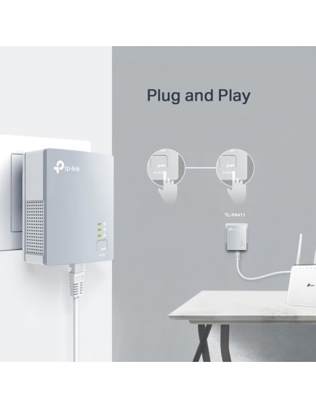 TP-LINK PA411KIT 500 Mbit s Ethernet Blanco 2 pieza(s)