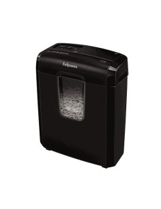 Fellowes Powershred 6C triturador de papel Corte cruzado 22 cm Negro