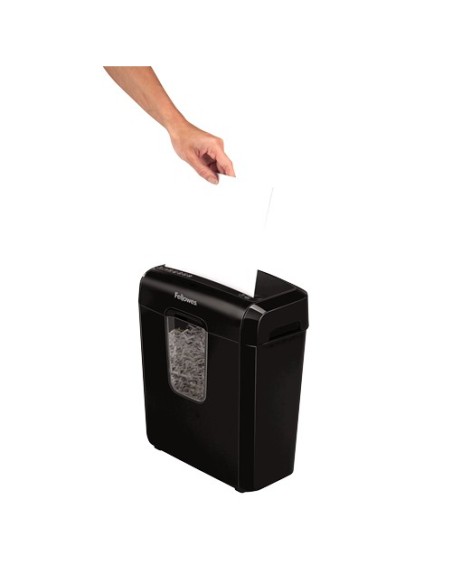 Fellowes Powershred 6C triturador de papel Corte cruzado 22 cm Negro