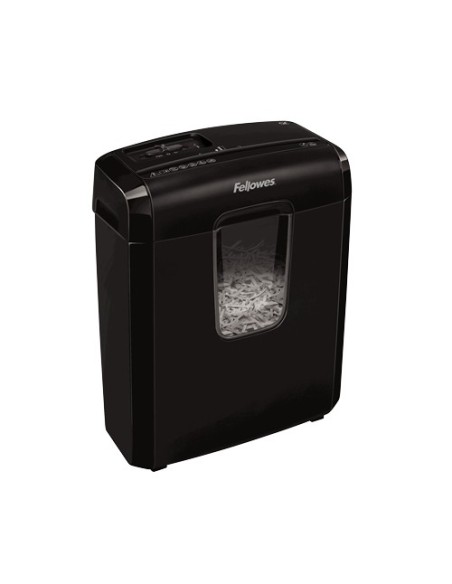 Fellowes Powershred 6C triturador de papel Corte cruzado 22 cm Negro