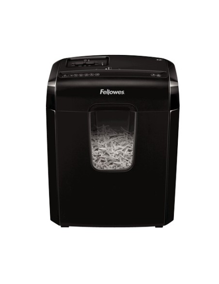 Fellowes Powershred 6C triturador de papel Corte cruzado 22 cm Negro
