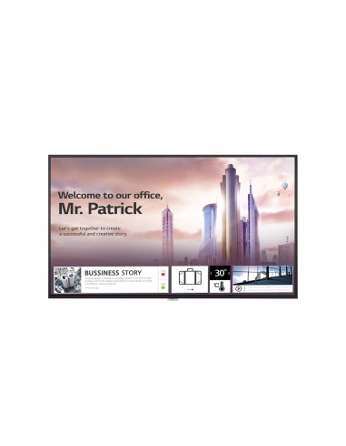 LG UH5F Pantalla plana para señalización digital 165,1 cm (65") IPS 4K Ultra HD Negro Procesador incorporado Web OS