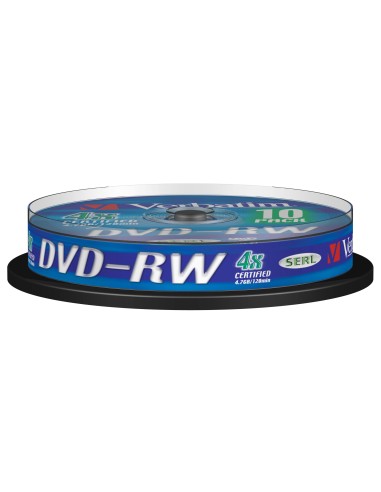 VERBATIM DVD-RW 4.7GB 4X BOTE 10UD