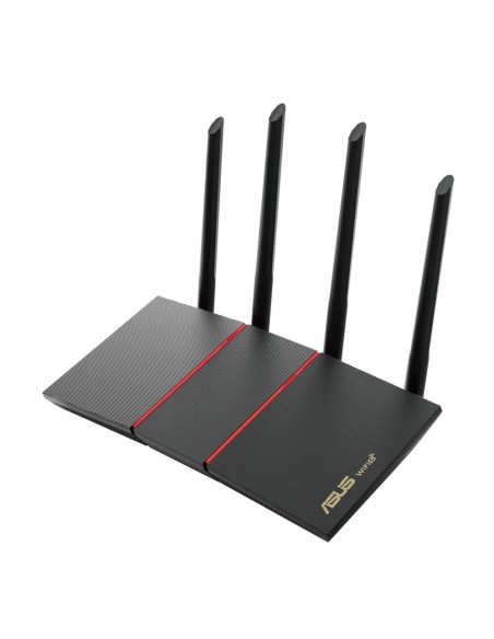 ASUS RT-AX55 router inalámbrico Gigabit Ethernet Doble banda (2,4 GHz   5 GHz) Negro