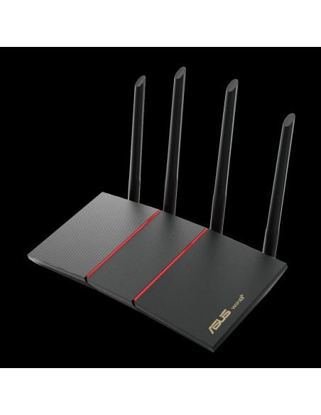 ASUS RT-AX55 router inalámbrico Gigabit Ethernet Doble banda (2,4 GHz   5 GHz) Negro