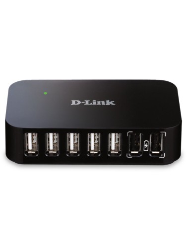 D-Link DUB-H7 USB 2.0 Type-B 480 Mbit s Negro