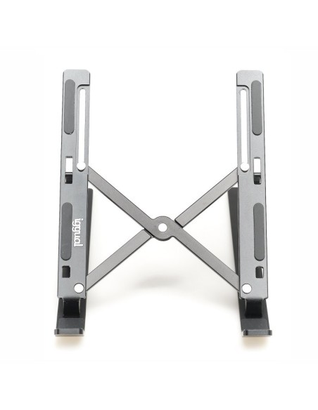 iggual Soporte portátil plegable aluminio negro 17