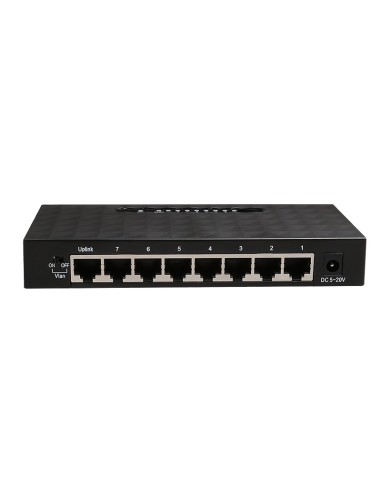 iggual GES8000 No administrado Gigabit Ethernet (10 100 1000) Negro