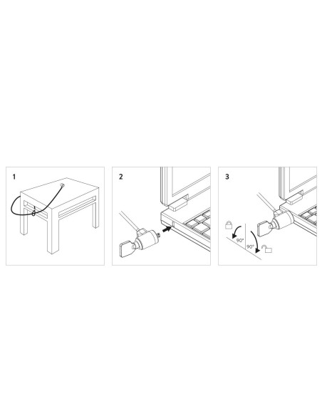 Ewent EW1242 cable antirrobo Negro, Acero inoxidable 1,5 m