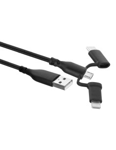 Ewent EW1376 cable USB 1 m USB A Micro-USB A Negro