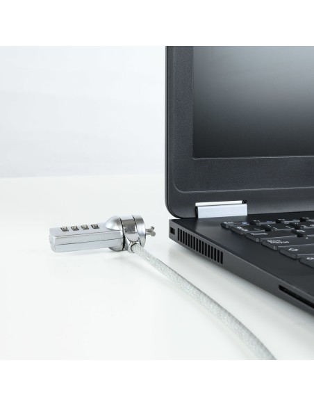 TooQ TQCLKC0015 cable antirrobo Plata 1,5 m