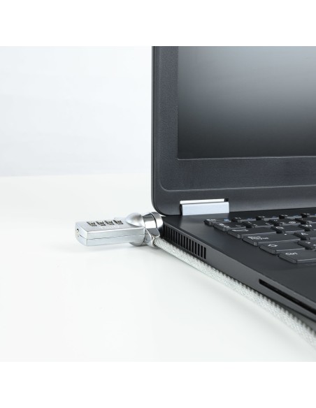 TooQ TQCLKC0015 cable antirrobo Plata 1,5 m