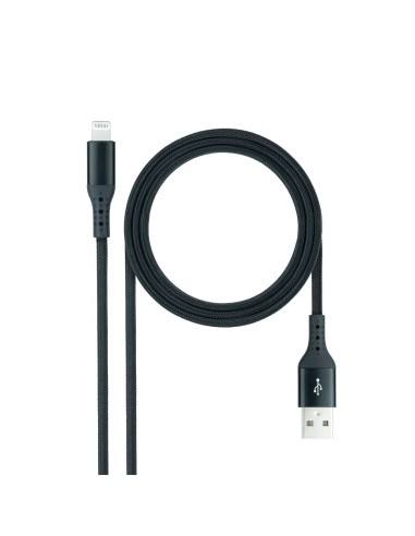 Nanocable Cable LIGHTNING-USB A M, Negro, 1 M