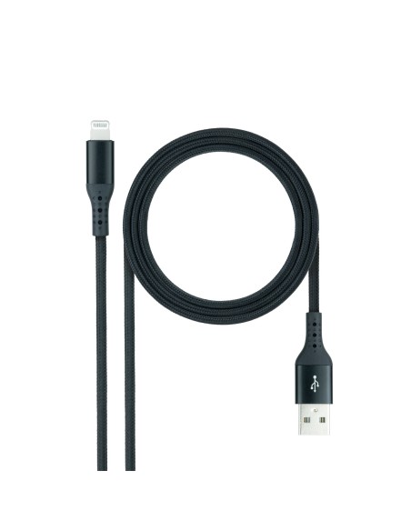 Nanocable Cable LIGHTNING-USB A M, Negro, 1 M