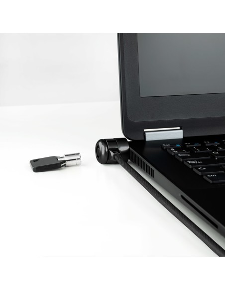 Tooq Cable de seguridad con llave portátiles Gris