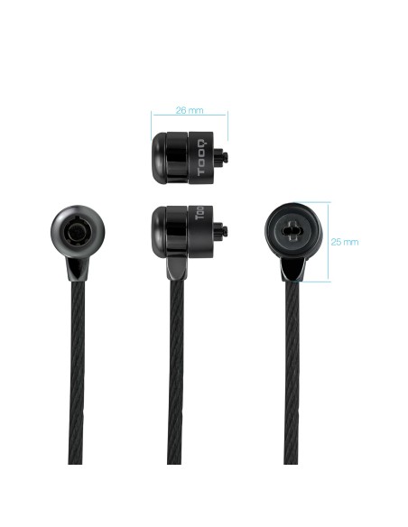 Tooq Cable de seguridad con llave portátiles Gris