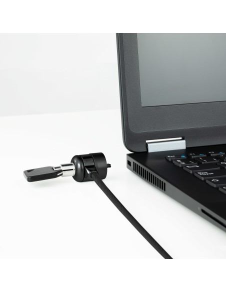 Tooq Cable de seguridad con llave portátiles Gris