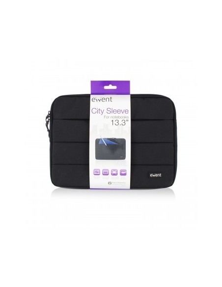 Ewent City maletines para portátil 33,8 cm (13.3") Funda Negro