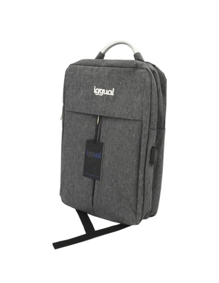 iggual IGG317044 maletines para portátil 39,6 cm (15.6") Mochila Gris