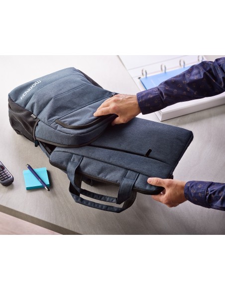 MONRAY Maletin CHARTER 15,6" Azul jaspeado