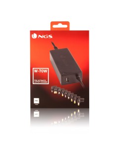 NGS W-70W adaptador e inversor de corriente Interior Negro