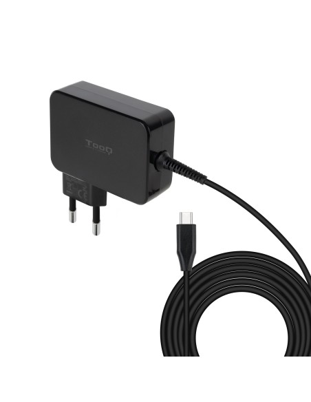 Tooq Cargador portatil GAN USB-C PD 90W Negro