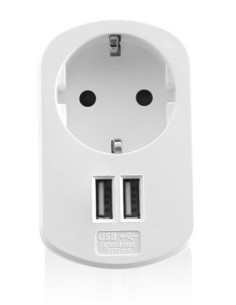 Ewent EW1211 cargador de dispositivo móvil Blanco Interior