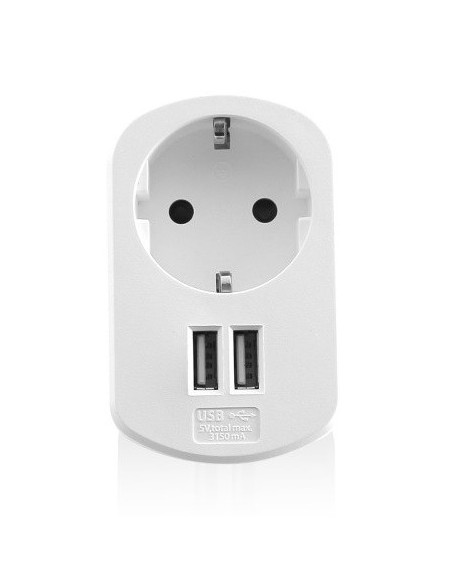 Ewent EW1211 cargador de dispositivo móvil Blanco Interior
