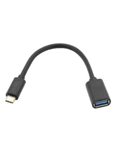 iggual IGG317372 cable de teléfono móvil Negro 0,2 m USB A USB C