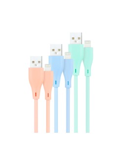 Nanocable 3 Cables LIGHTNING-USB 2.0 M, 1M