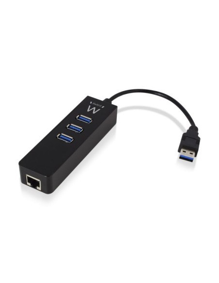 Ewent EW1140 hub de interfaz USB 3.2 Gen 1 (3.1 Gen 1) Type-A 5000 Mbit s Negro