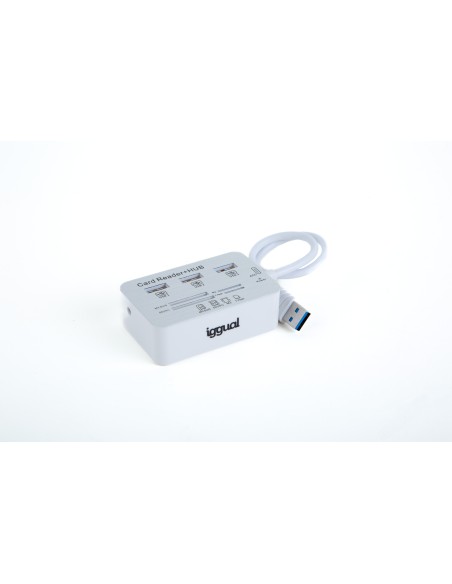 iggual IGG316733 hub de interfaz USB 3.2 Gen 1 (3.1 Gen 1) Type-A 5000 Mbit s Blanco