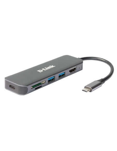D-Link DUB-2327 6-in-1 USB-C Hub HDMI CR PD